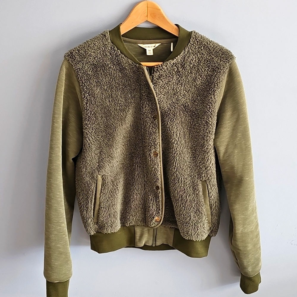 Toad&Co Green Bomber Jacket Size M